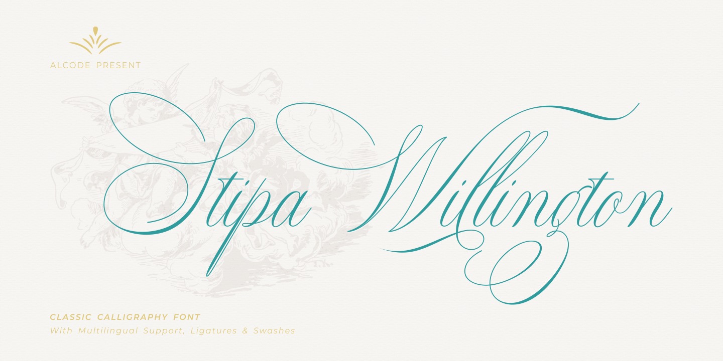 Пример шрифта Stipa Willington