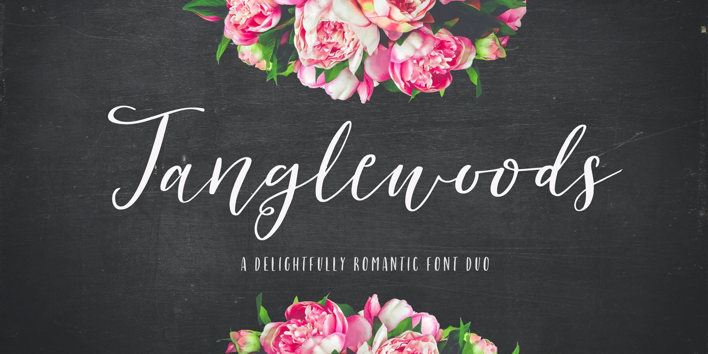 Пример шрифта Tanglewoods