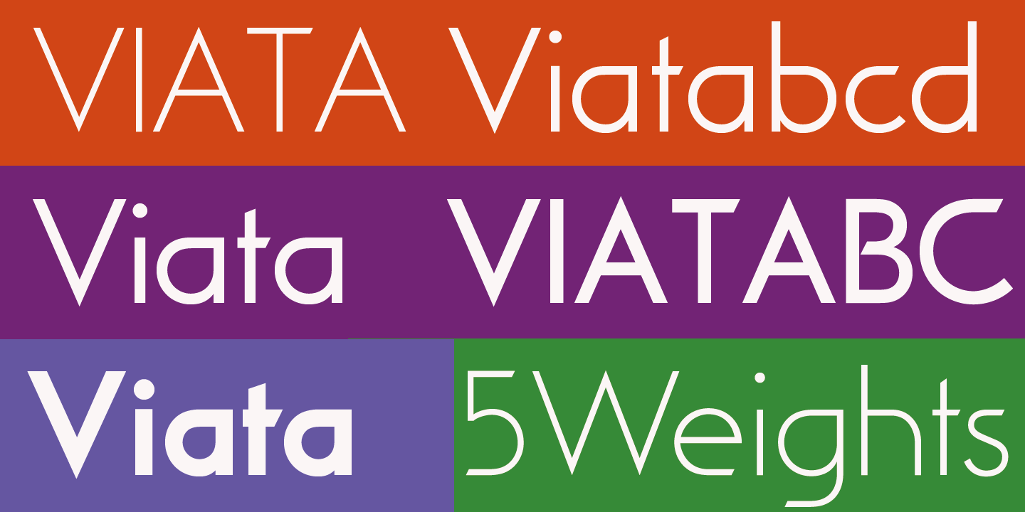 Пример шрифта Viata Thin