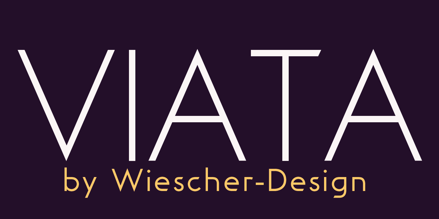 Пример шрифта Viata