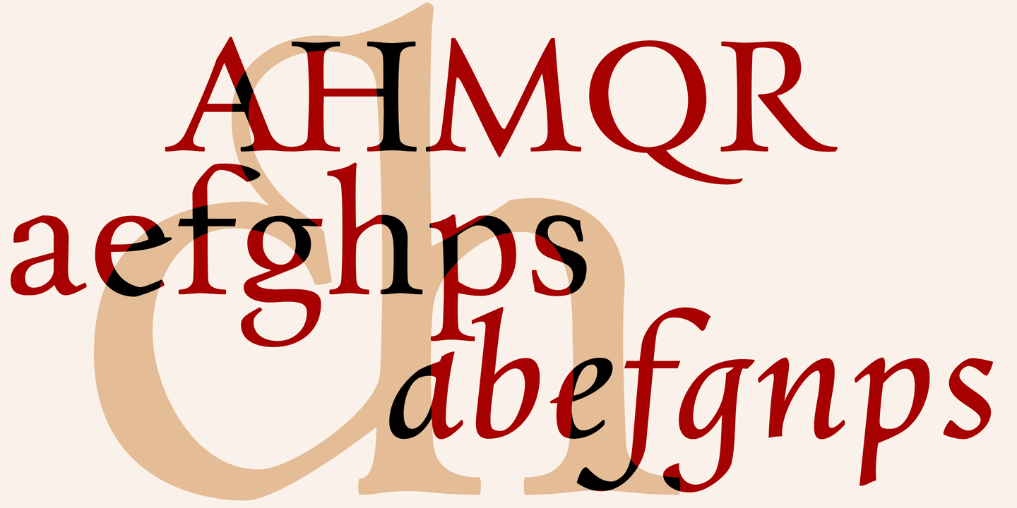 Пример шрифта Charpentier Renaissance Pro Demi Oblique
