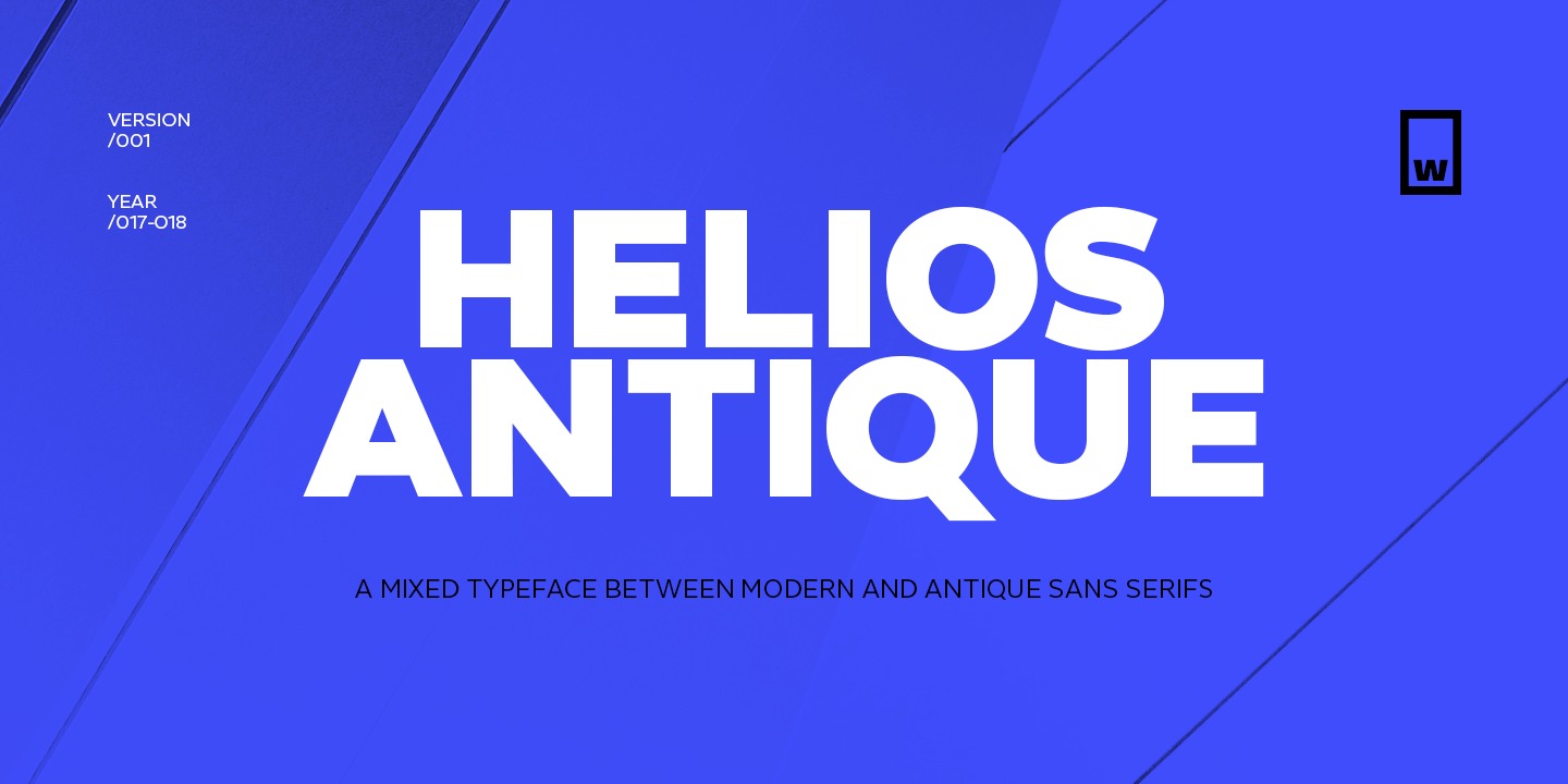 Пример шрифта Helios Antique
