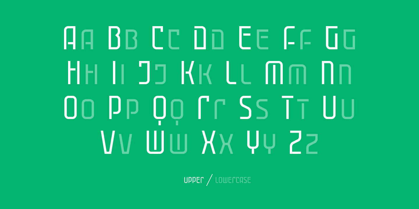 Пример шрифта Cuantica Outline Italic