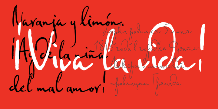 Пример шрифта Federico Monoline