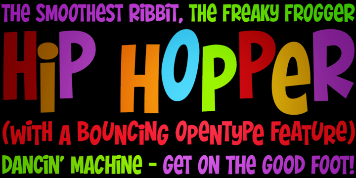 Пример шрифта Hip Hopper