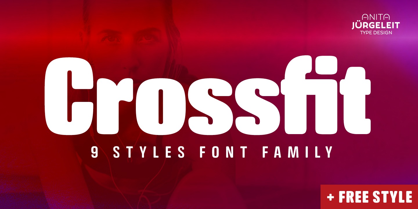 Пример шрифта Crossfit