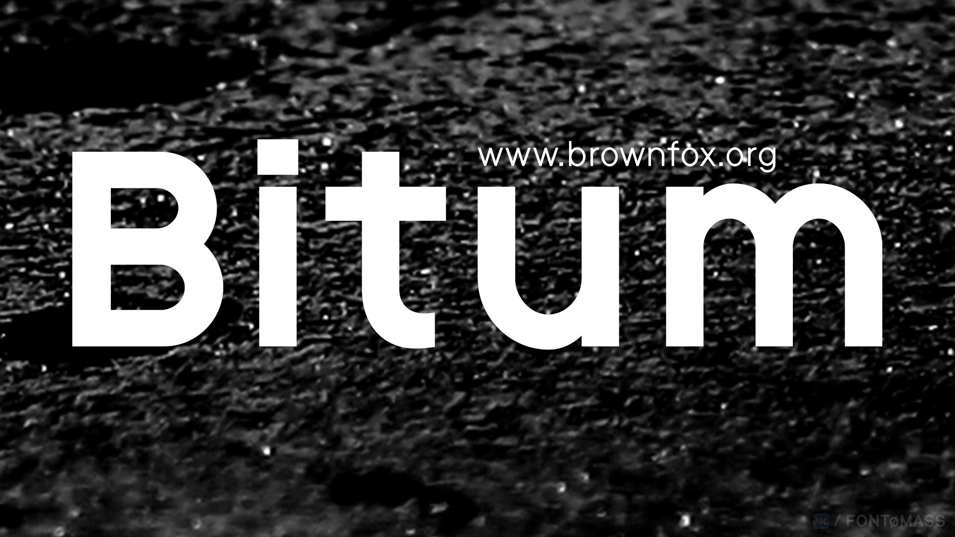 Пример шрифта Bitum
