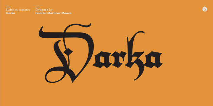 Пример шрифта Darka