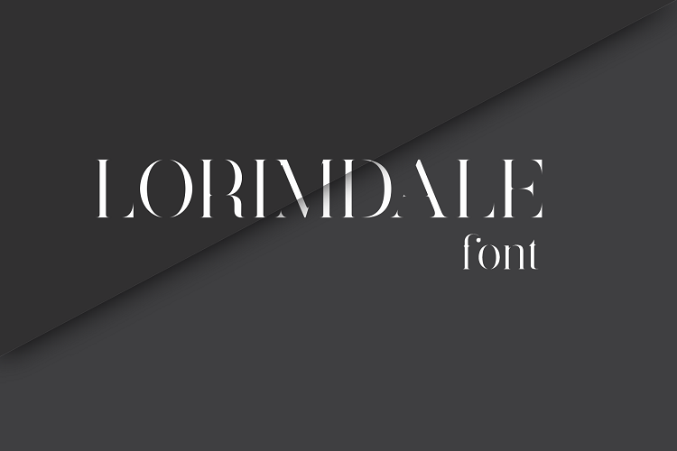 Пример шрифта Lorimdale