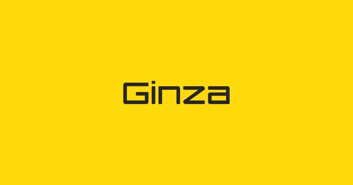 Пример шрифта Ginza