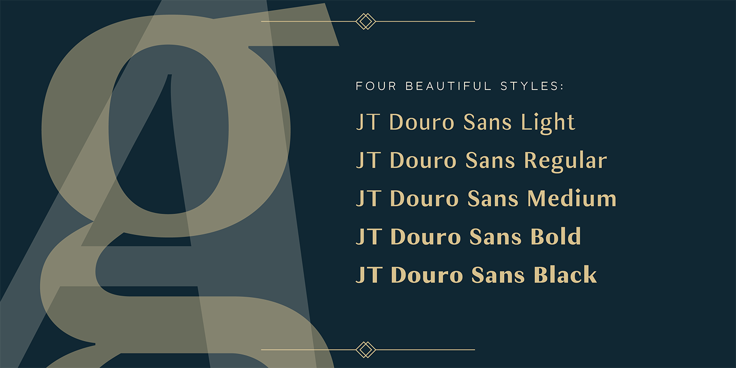 Пример шрифта JT Douro-Sans Bold