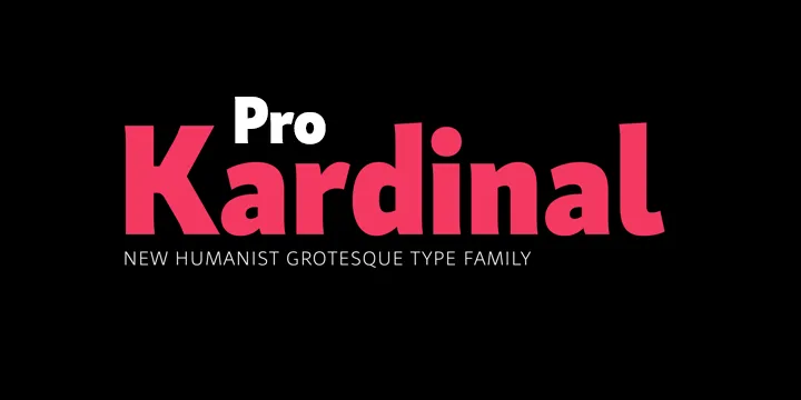 Пример шрифта Kardinal Pro