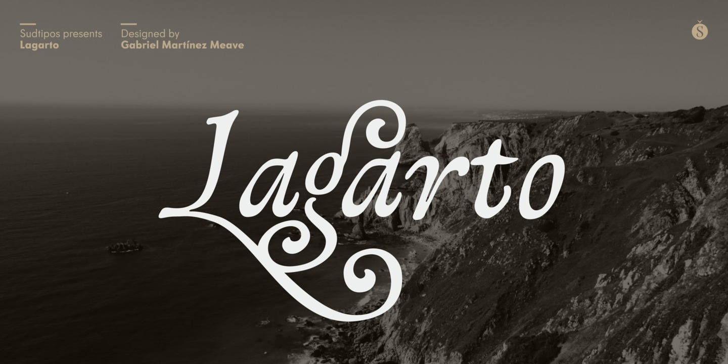 Пример шрифта Lagarto