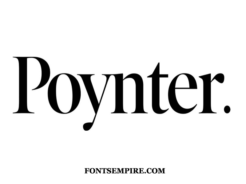 Пример шрифта Poynter