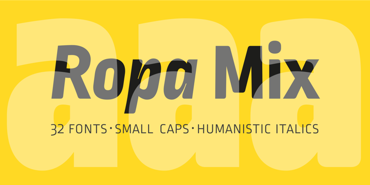 Пример шрифта Ropa Mix Pro