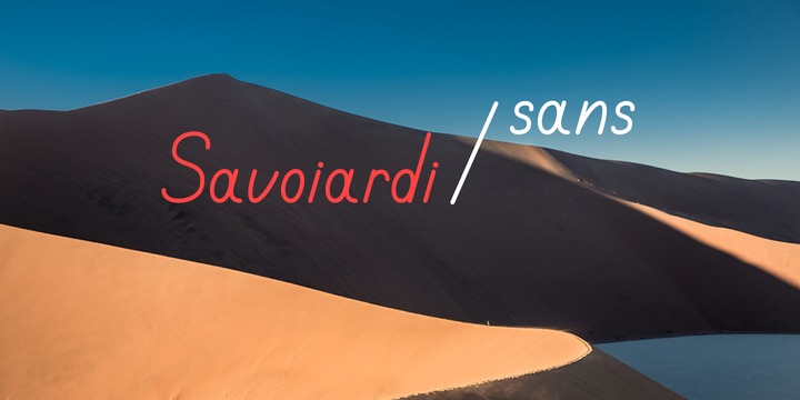Пример шрифта Savoiardi  displayRegular