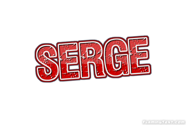 Пример шрифта Serge