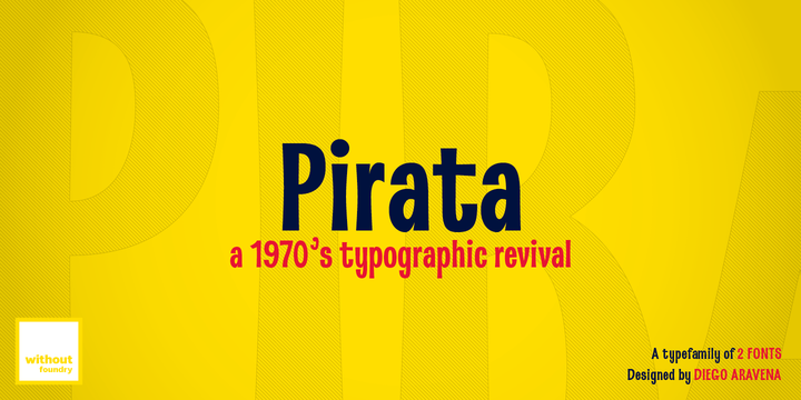 Пример шрифта Pirata