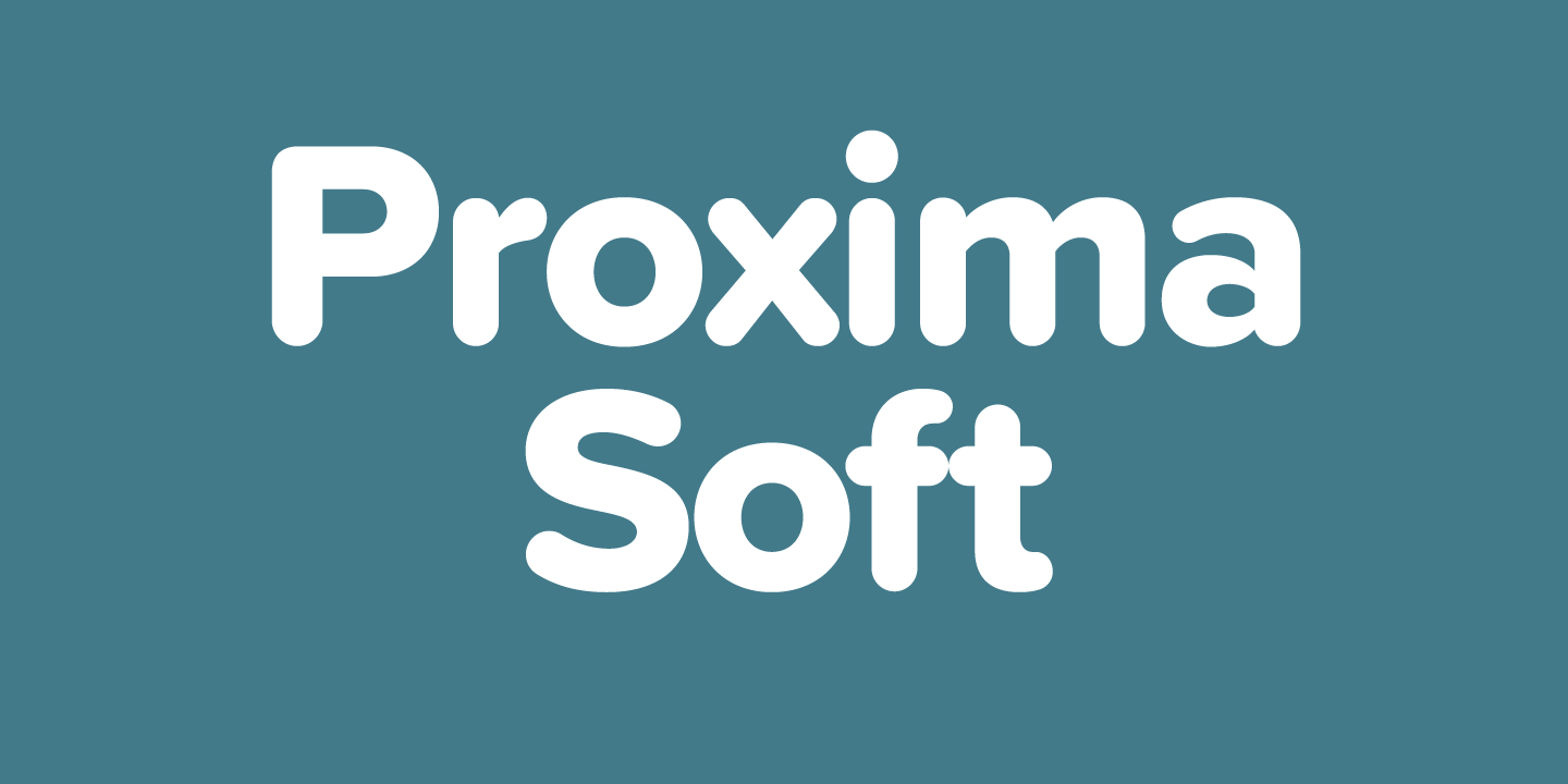 Пример шрифта Proxima Soft