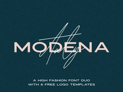 Пример шрифта Modena