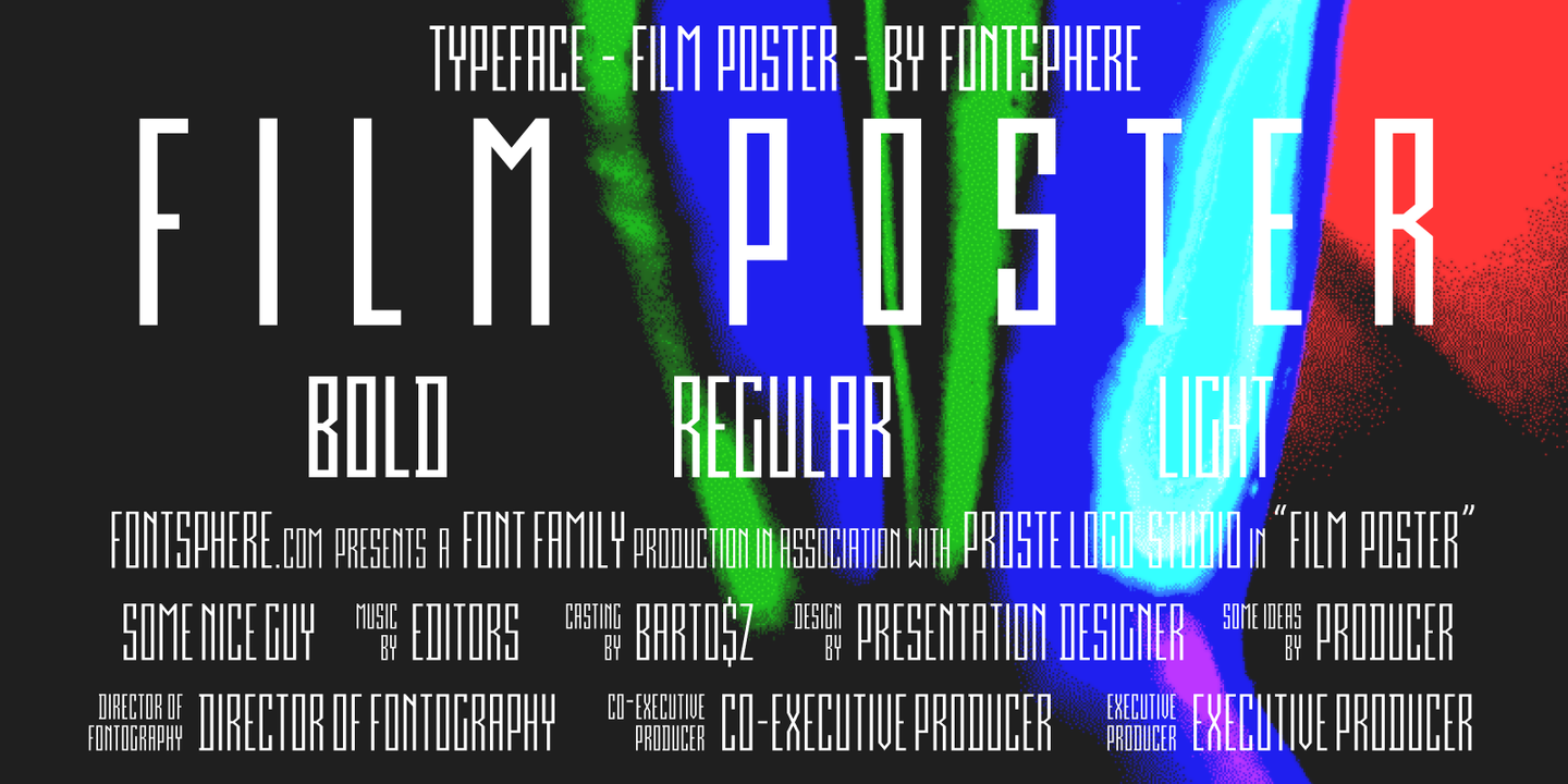Пример шрифта Film Poster Bold