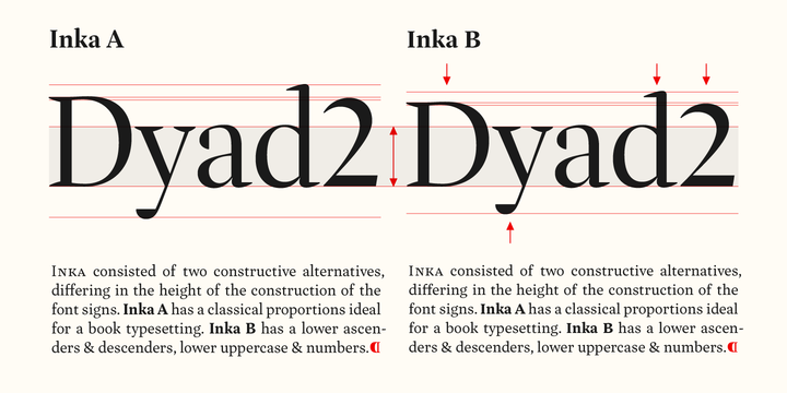 Пример шрифта Inka A Display Bold