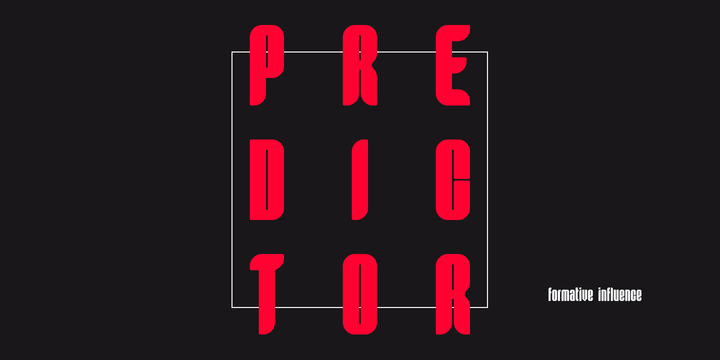 Пример шрифта Predictor Oblique Bold