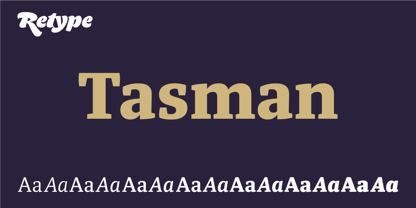 Пример шрифта Tasman Regular