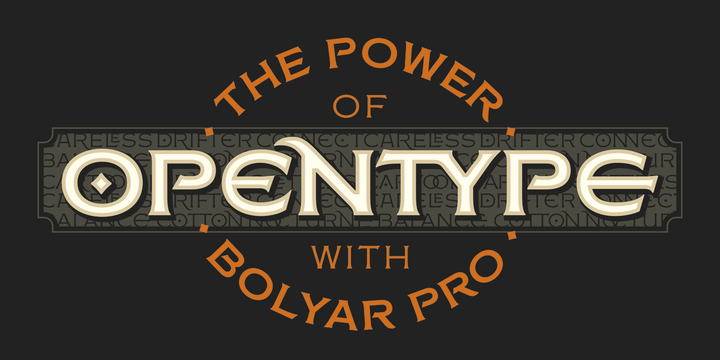 Пример шрифта FM Bolyar Pro 700