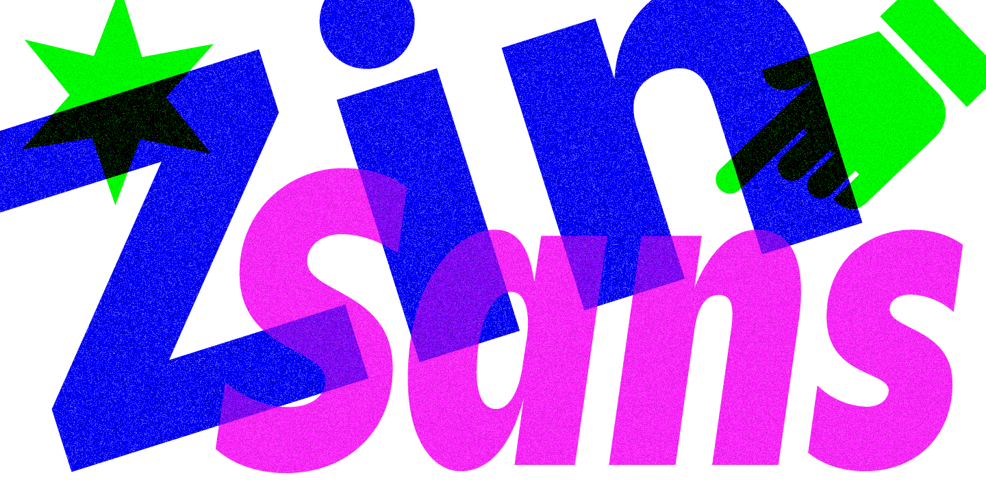 Пример шрифта Zin Sans Medium Italic