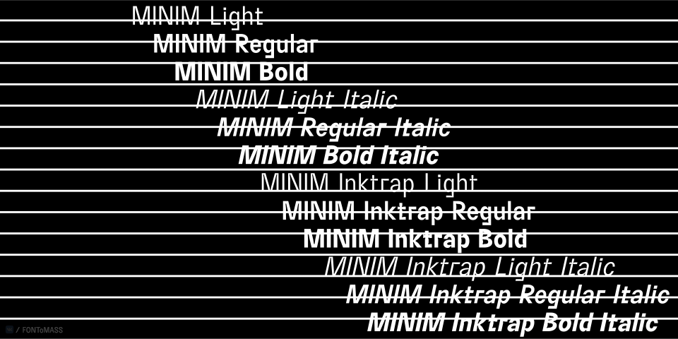 Пример шрифта BC Minim Light