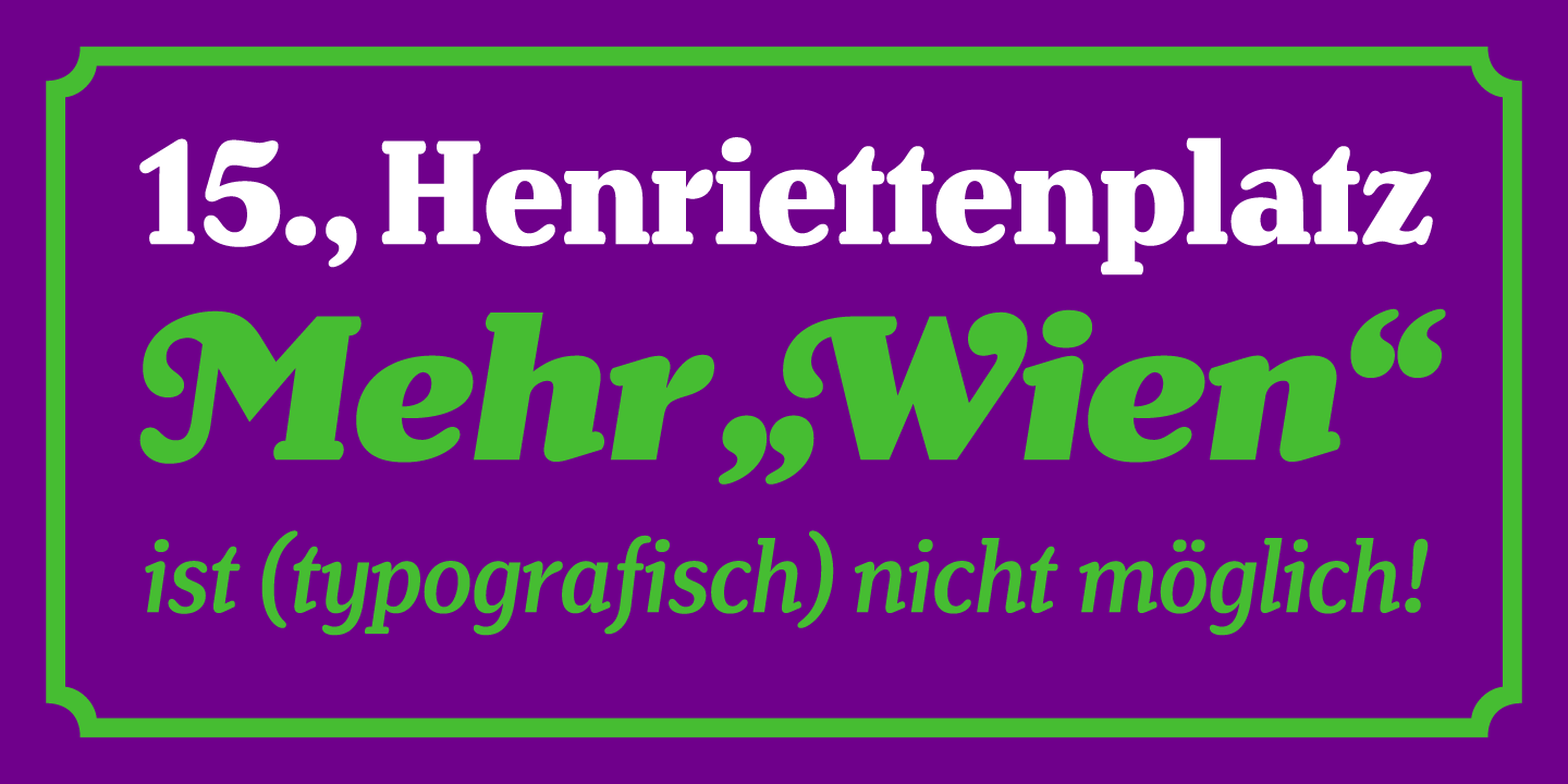Пример шрифта Henriette Medium Italic