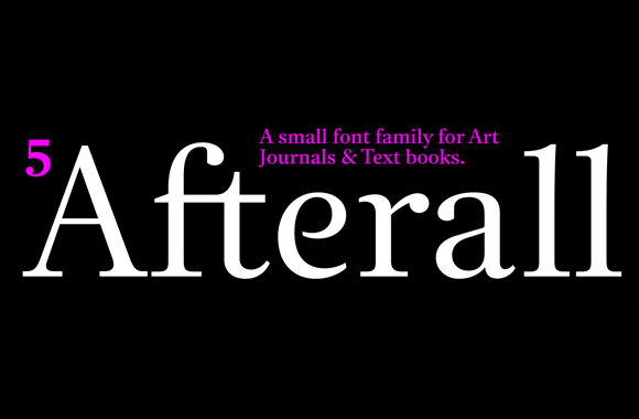 Пример шрифта Afterall Medium Italic