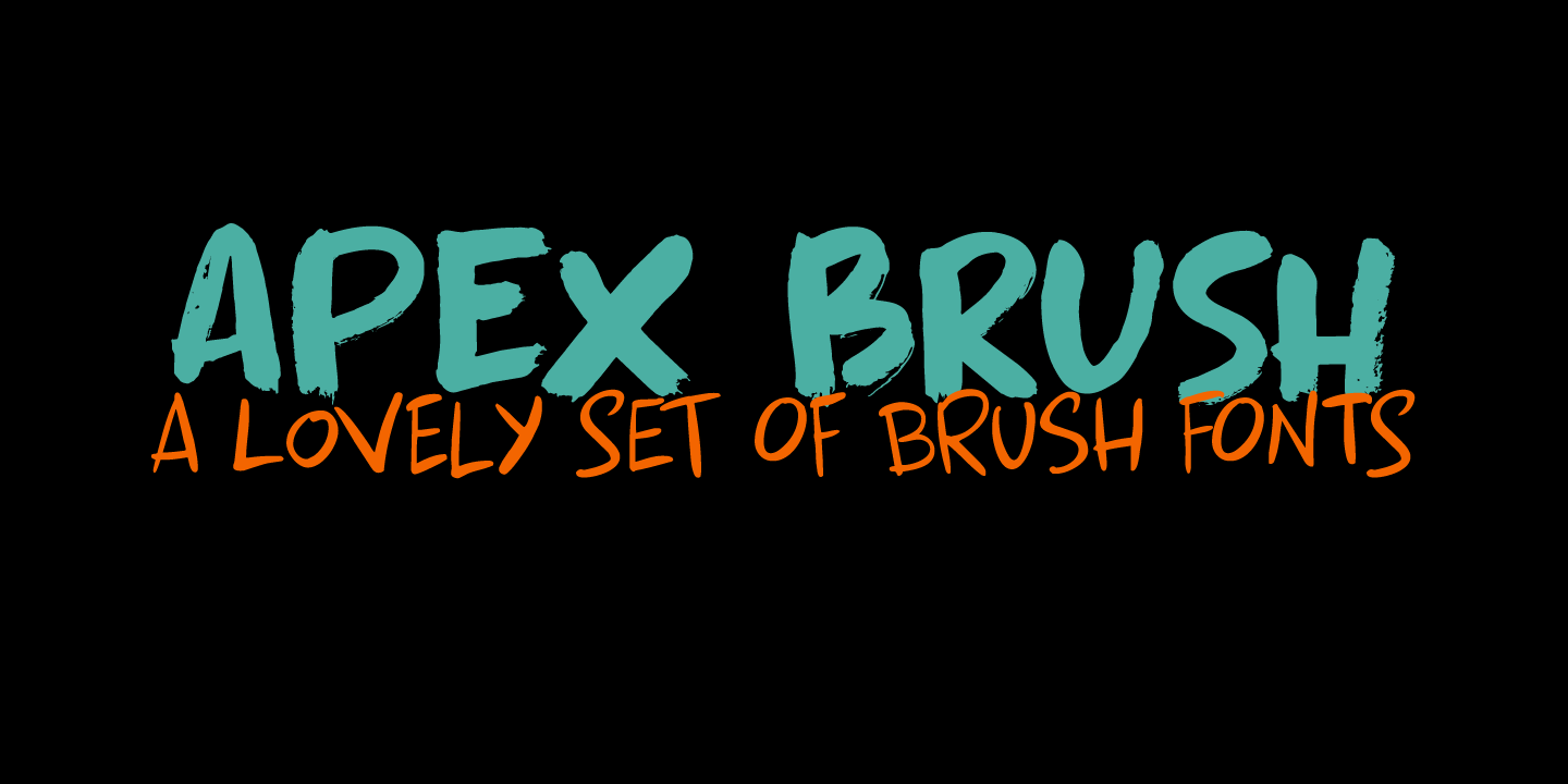 Пример шрифта Apex Brush Lite Regular