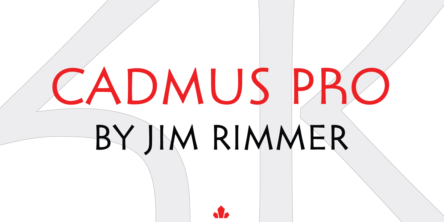 Пример шрифта Cadmus Pro
