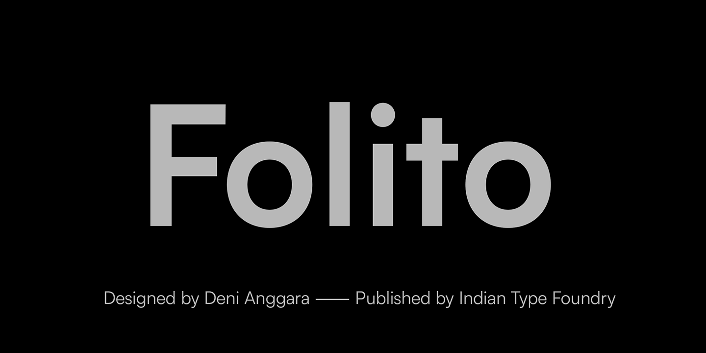 Пример шрифта Folito Regular