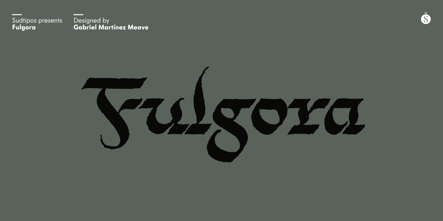 Пример шрифта Fulgora Blanca