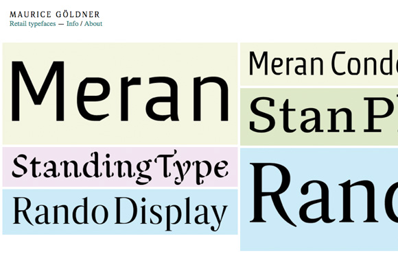 Пример шрифта Meran