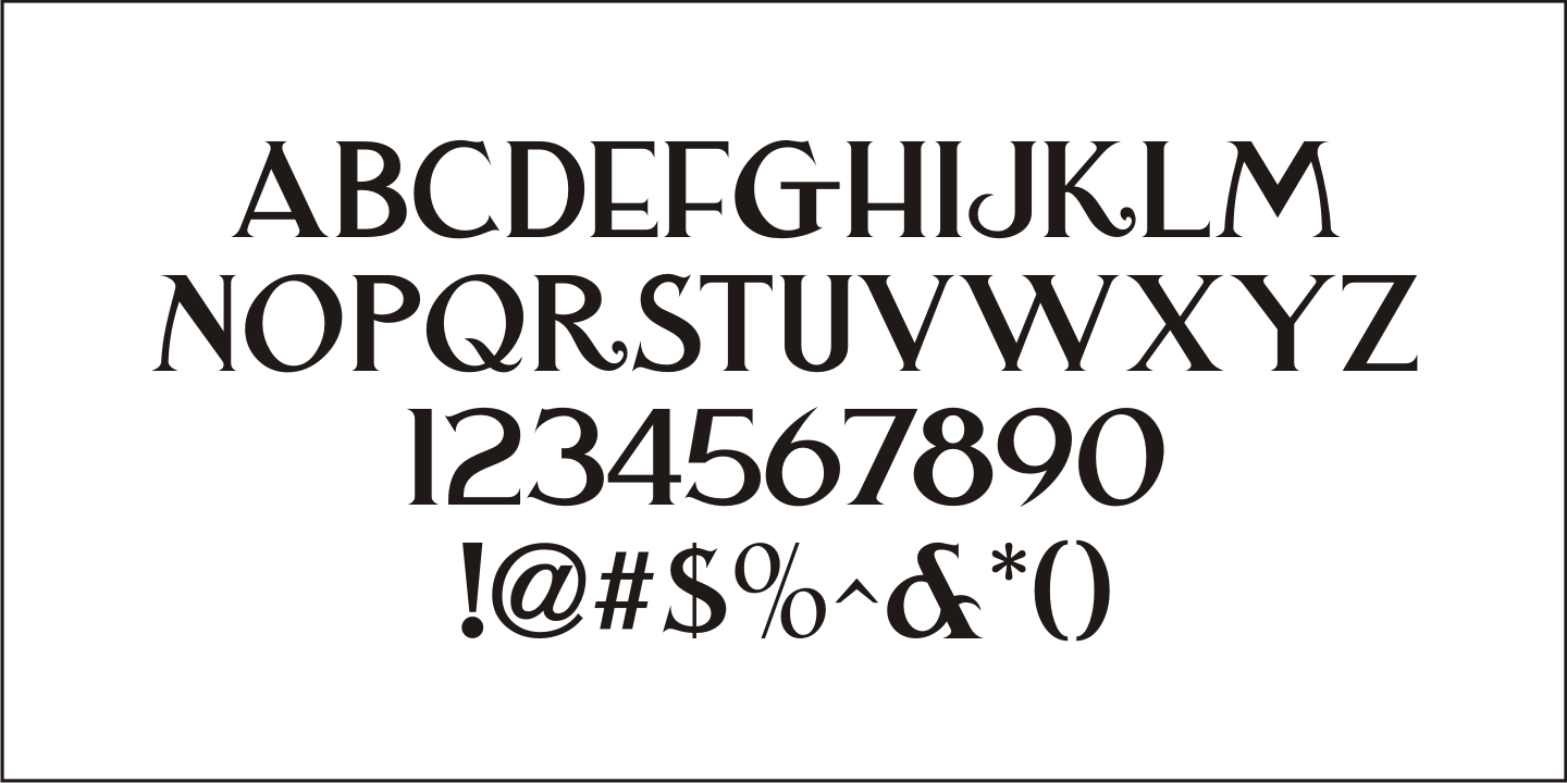 Пример шрифта Westfield Nouveau JNL Oblique