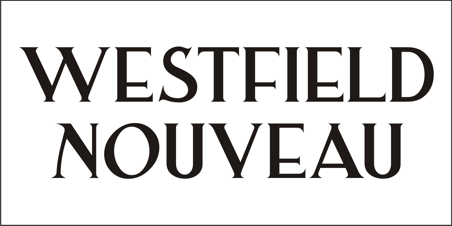 Пример шрифта Westfield Nouveau JNL Regular