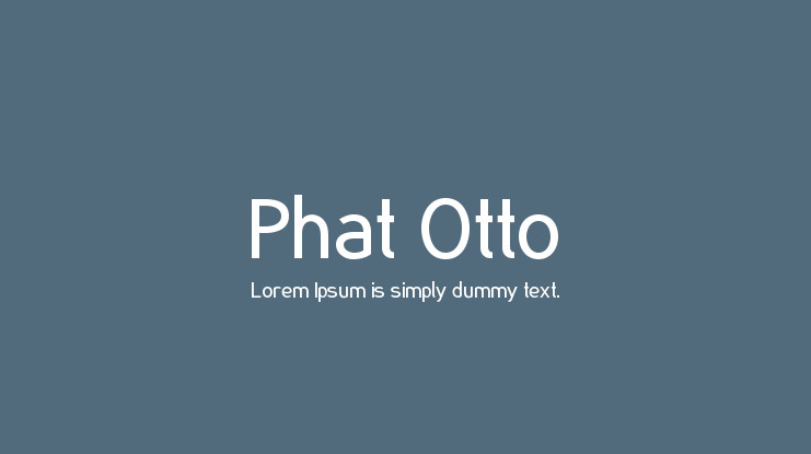 Пример шрифта Phat
