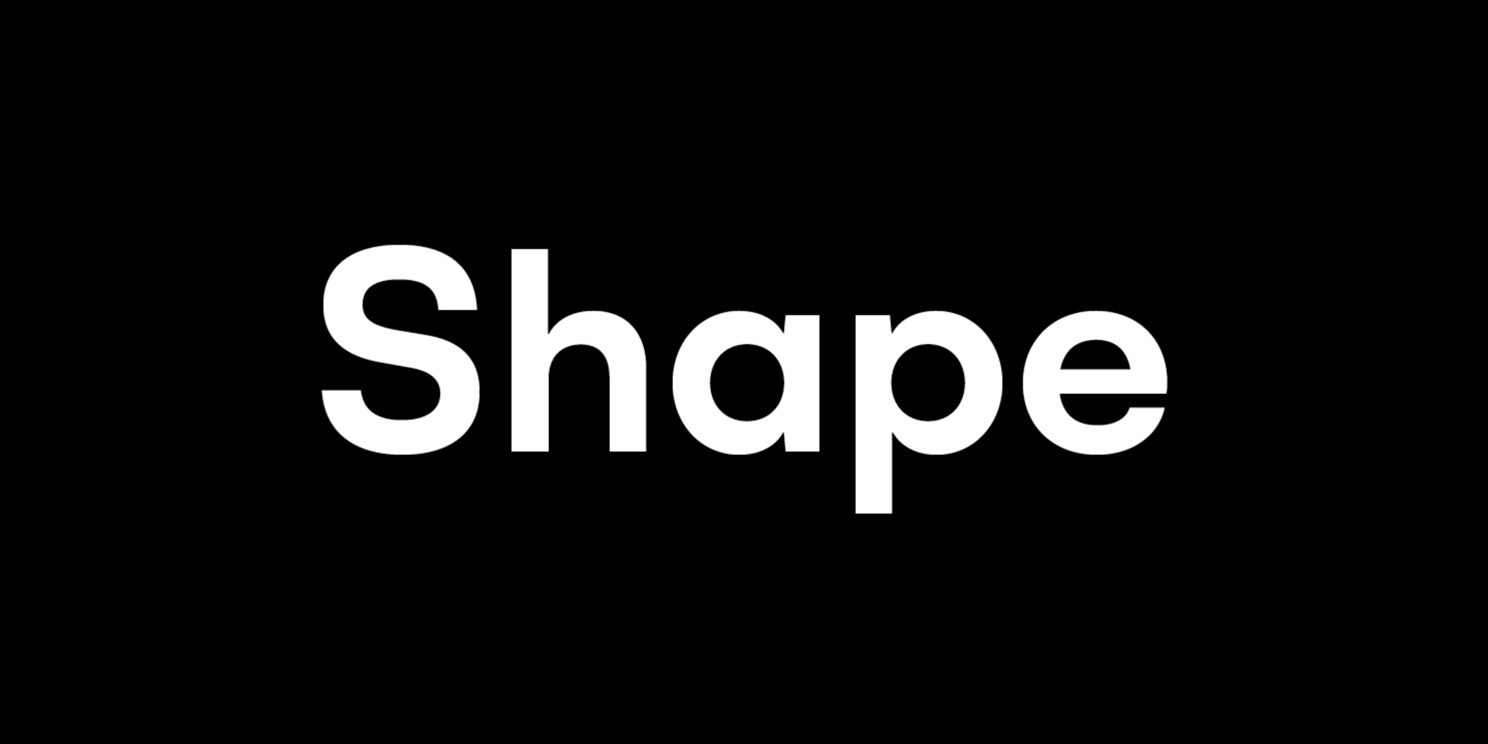 Пример шрифта Shape