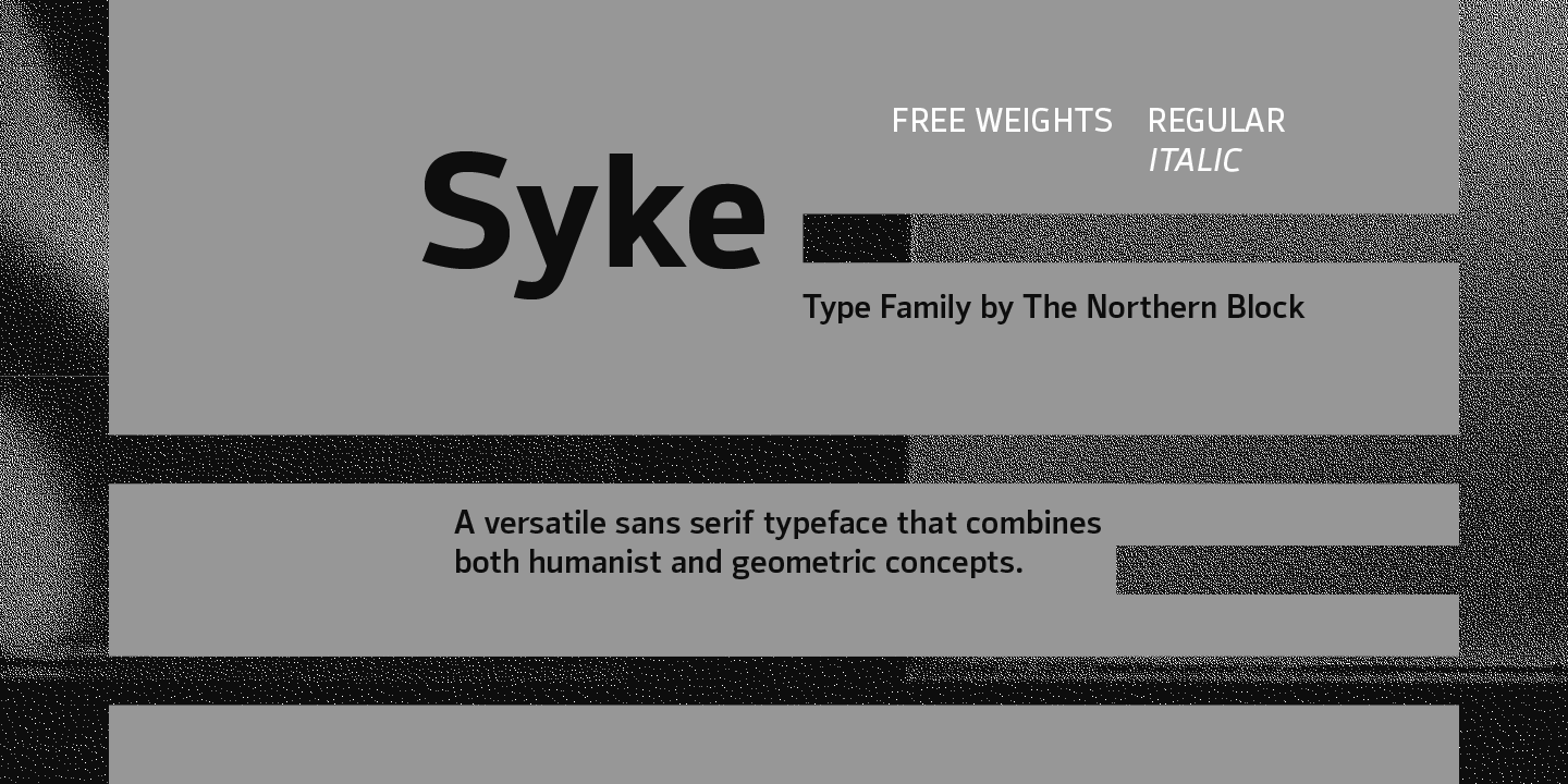 Пример шрифта Syke