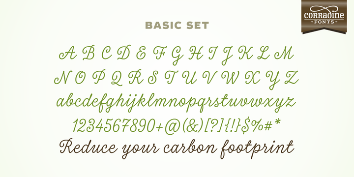 Пример шрифта Tierra Script Swash