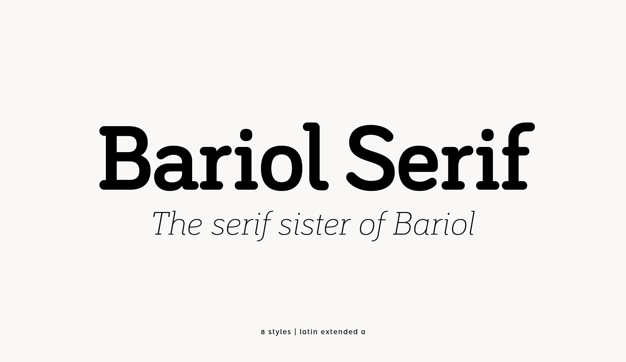 Пример шрифта Bariol Serif