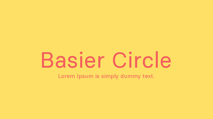 Пример шрифта Basier Circle
