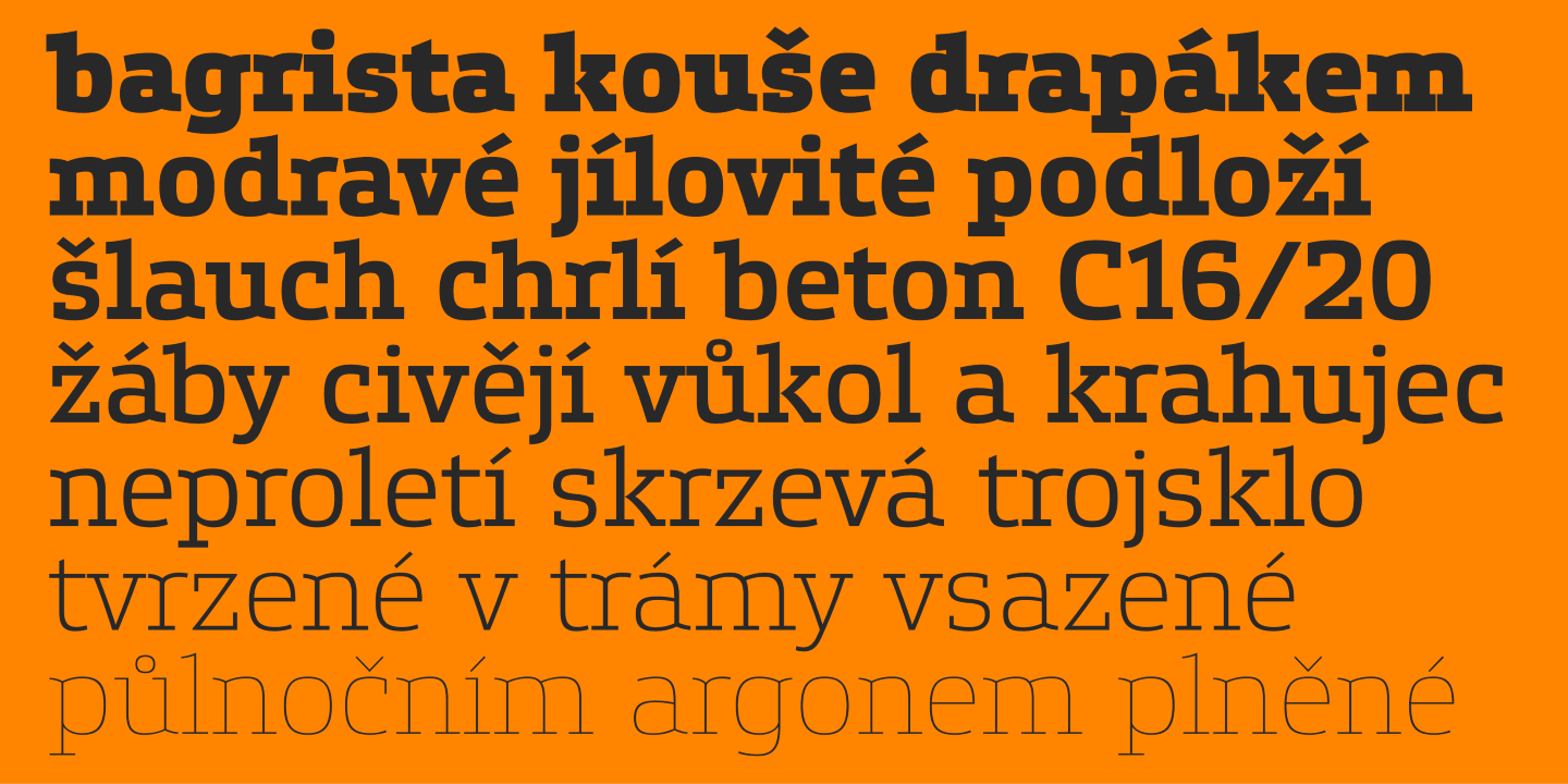 Пример шрифта Etelka Slab Italic