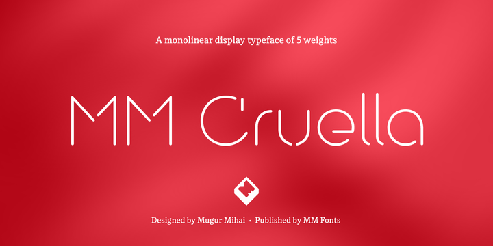 Пример шрифта MM Cruella