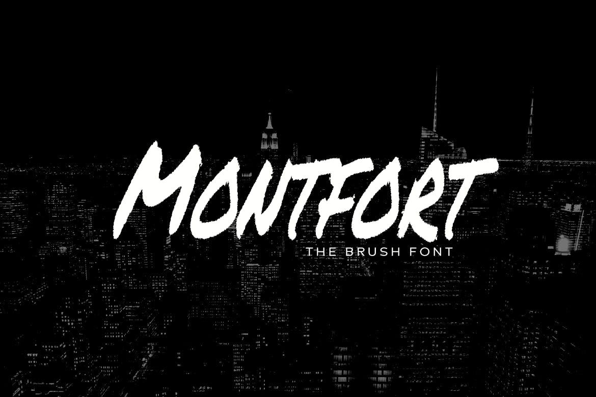 Пример шрифта Mont Fort