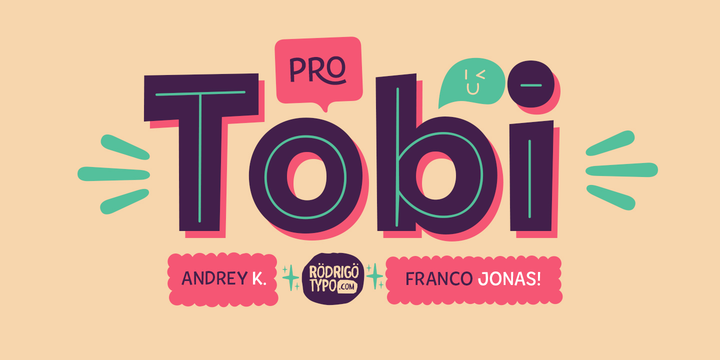 Пример шрифта Tobi Pro